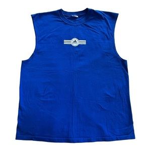 Adidas Cobalt Blue Sleeveless Basketball Tank          ‎ Sz XL